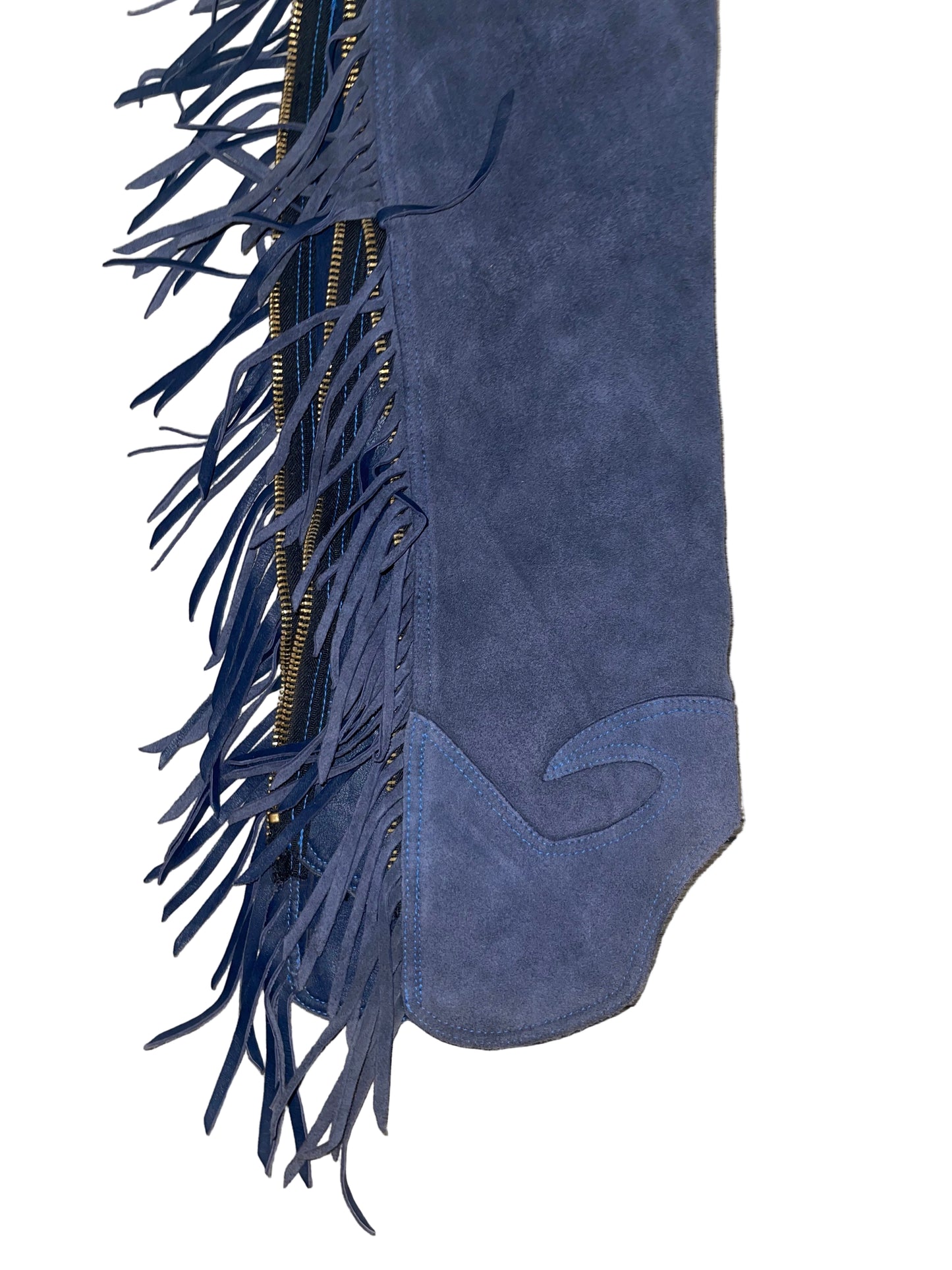 Custom, Navy Ultrasuede Chaps