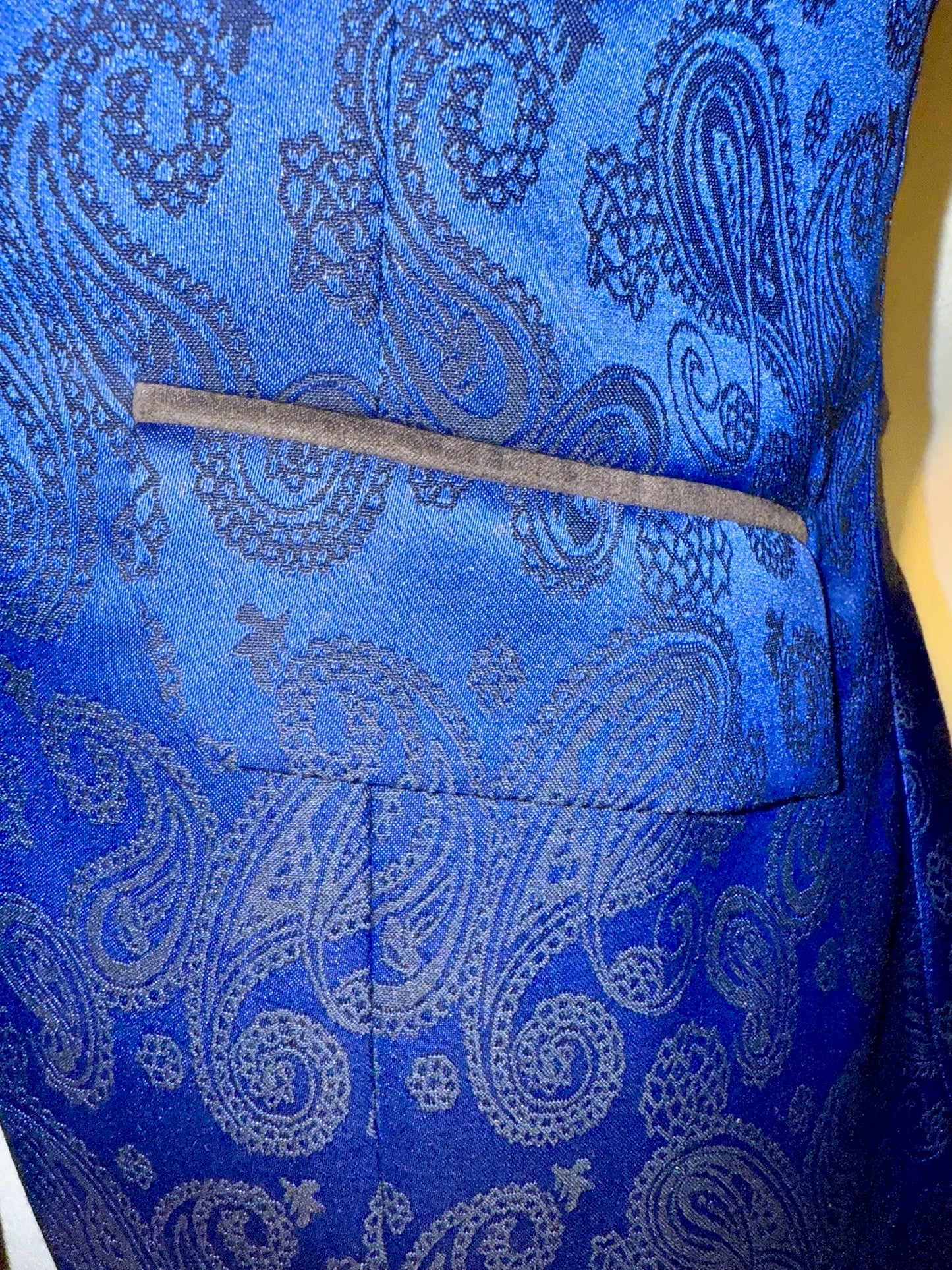 New MTC, Royal Blue Paisley Hunt Coat
