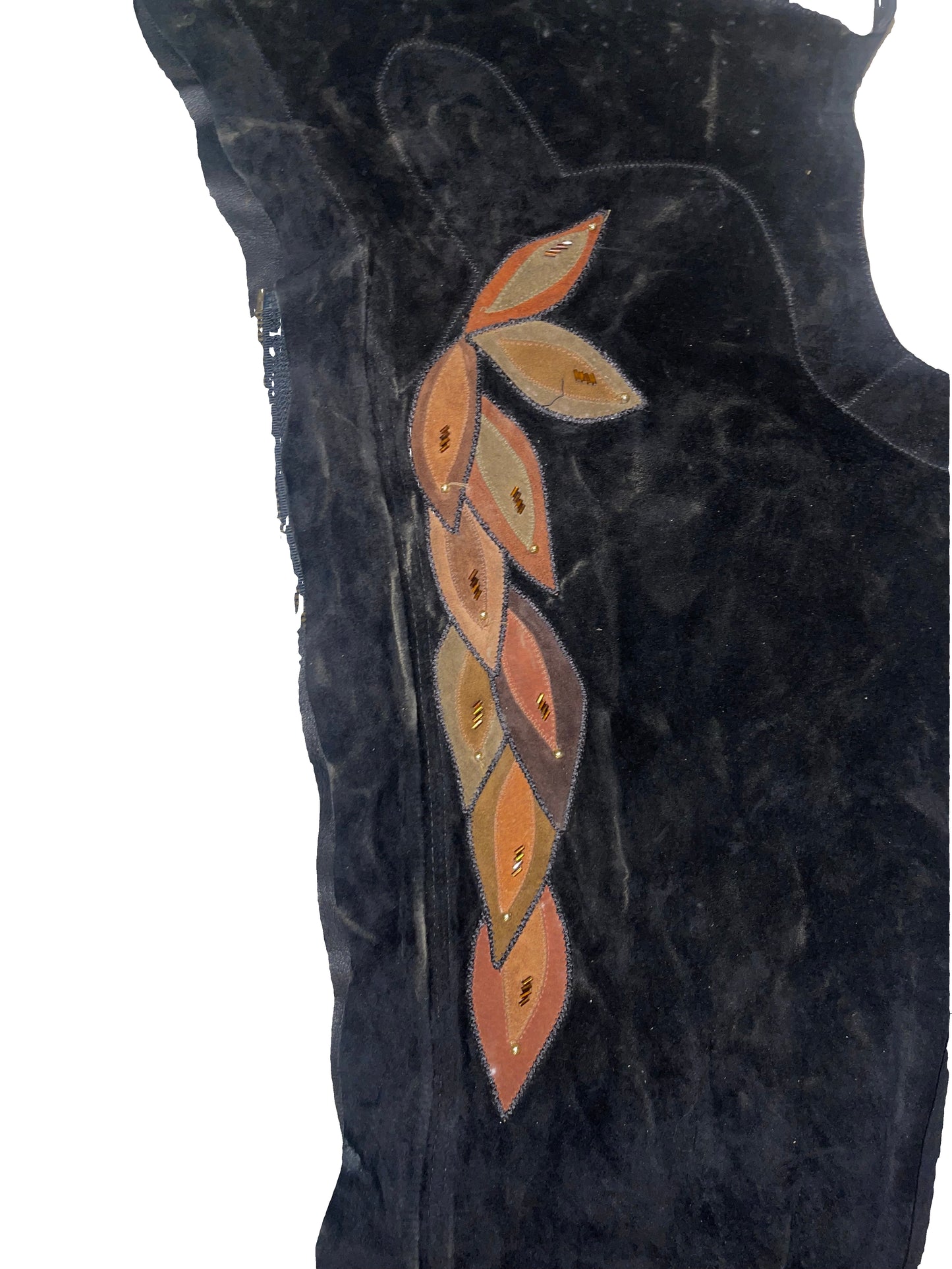 Marsha De Arriaga, Black Chaps With Embroidery