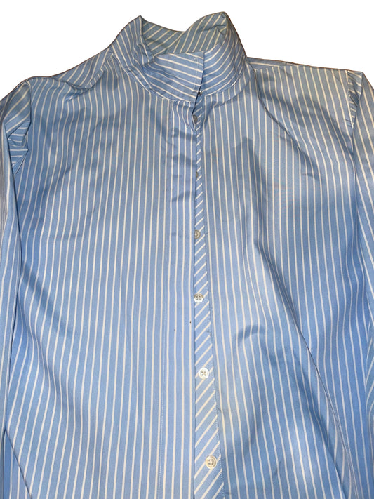 Tailored Sportsman, Blue Stripe Ladies 8 Hunt Shirt