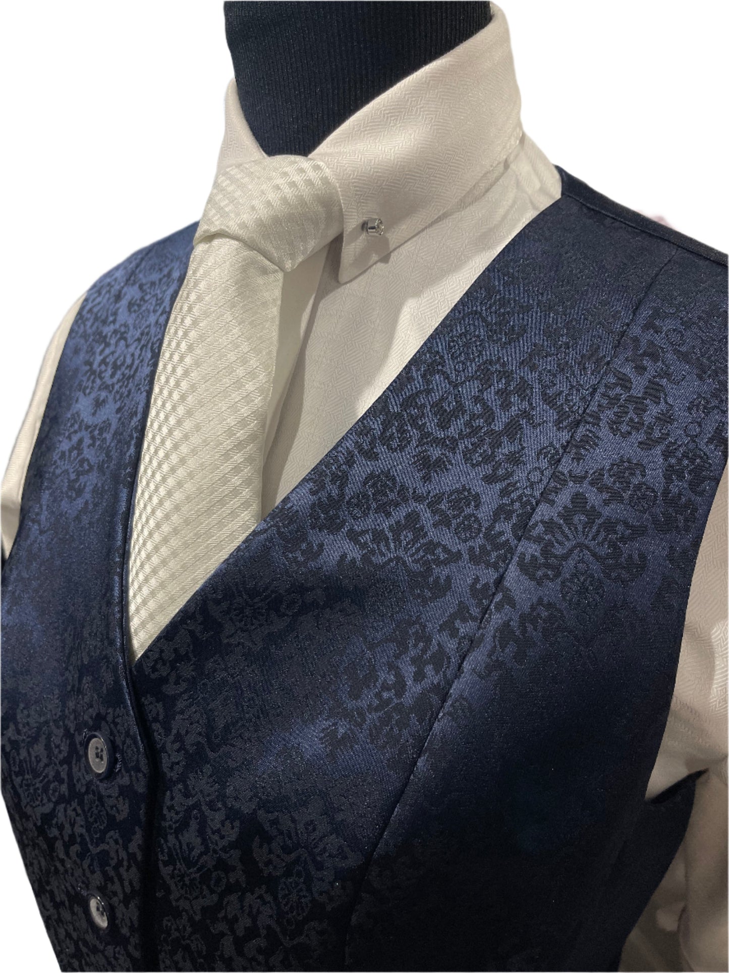 Go N Show New Satin Brocade Vest