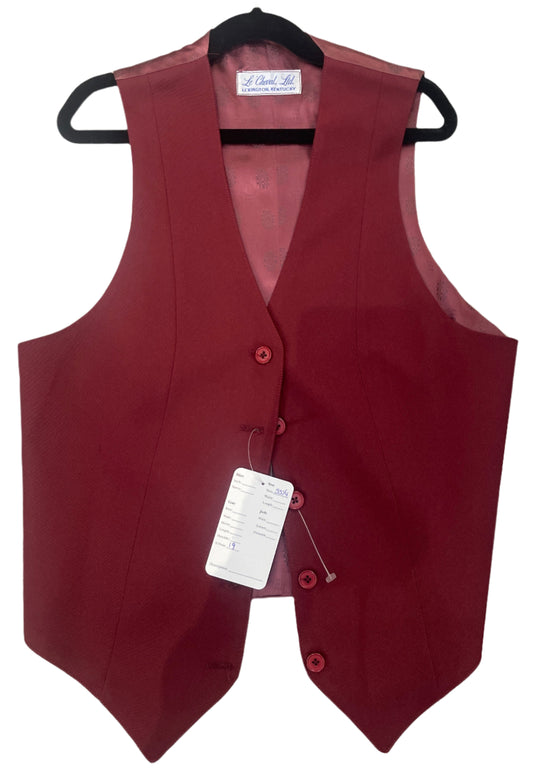 LeCheval Maroon Vest