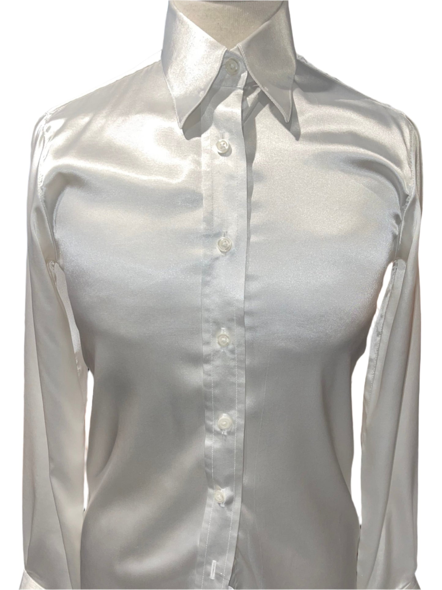 Hawkewood, White Silk Shirt