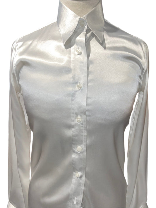 Hawkewood, White Silk Shirt
