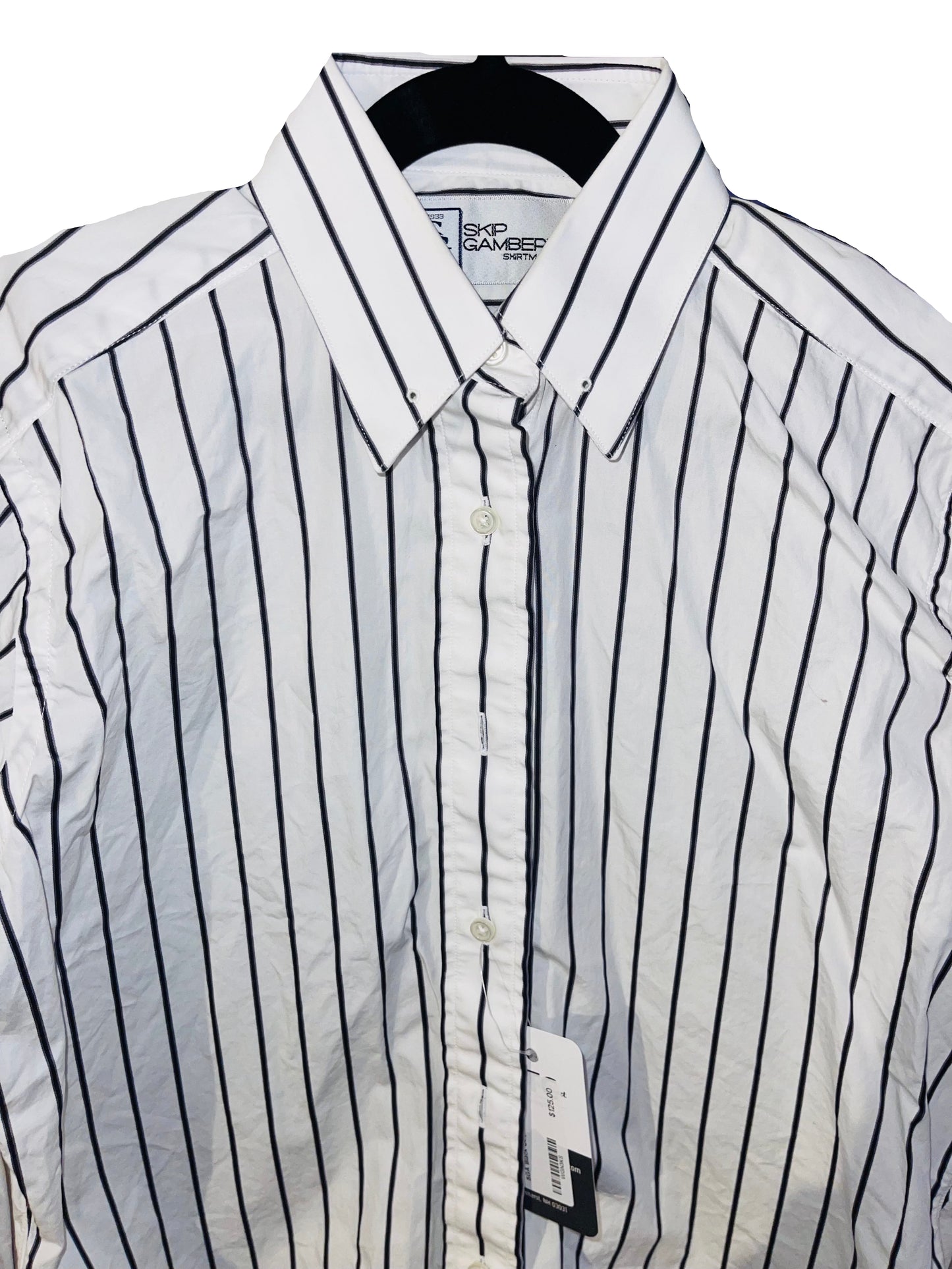 SGA, White with Black Stripe Shirt