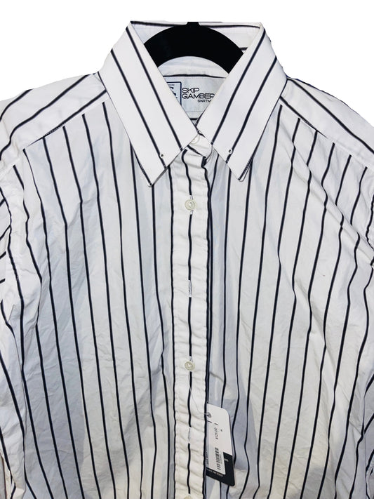 SGA, White with Black Stripe Shirt
