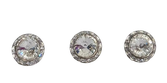 Three Piece Clear Crystal Magnet Set