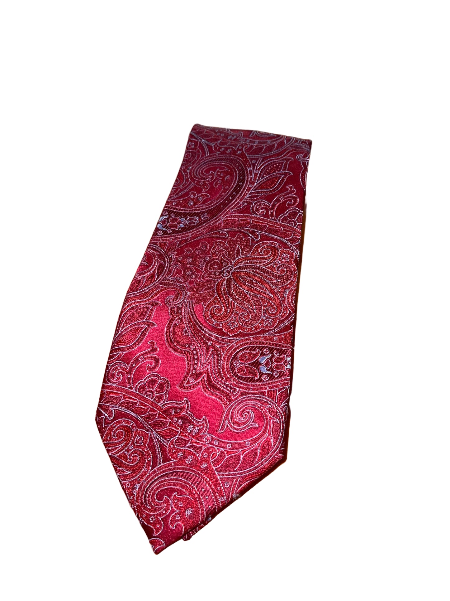 Red and Blue Paisley Tie
