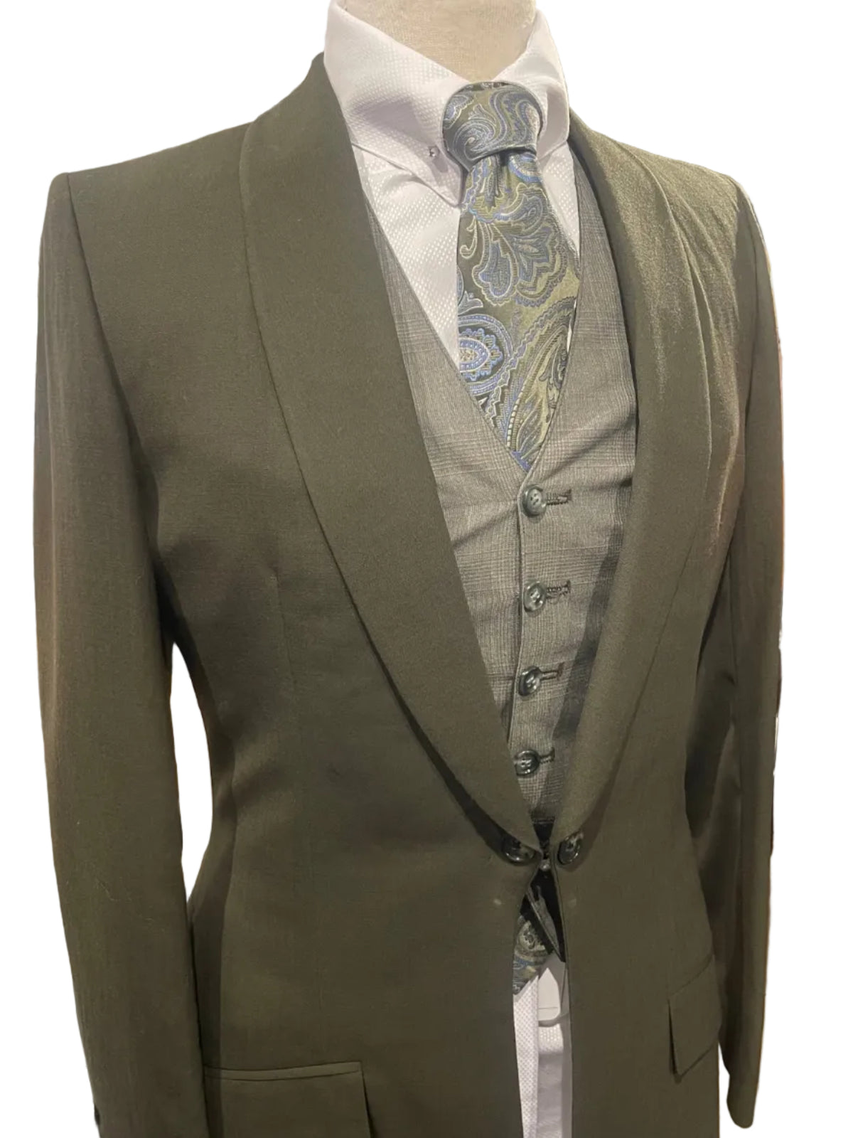Glastonbury, Custom Dark Green Day Suit