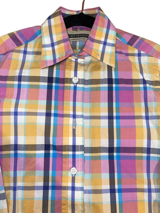 Becker Brothers, Kids Pastel Plaid Shirt