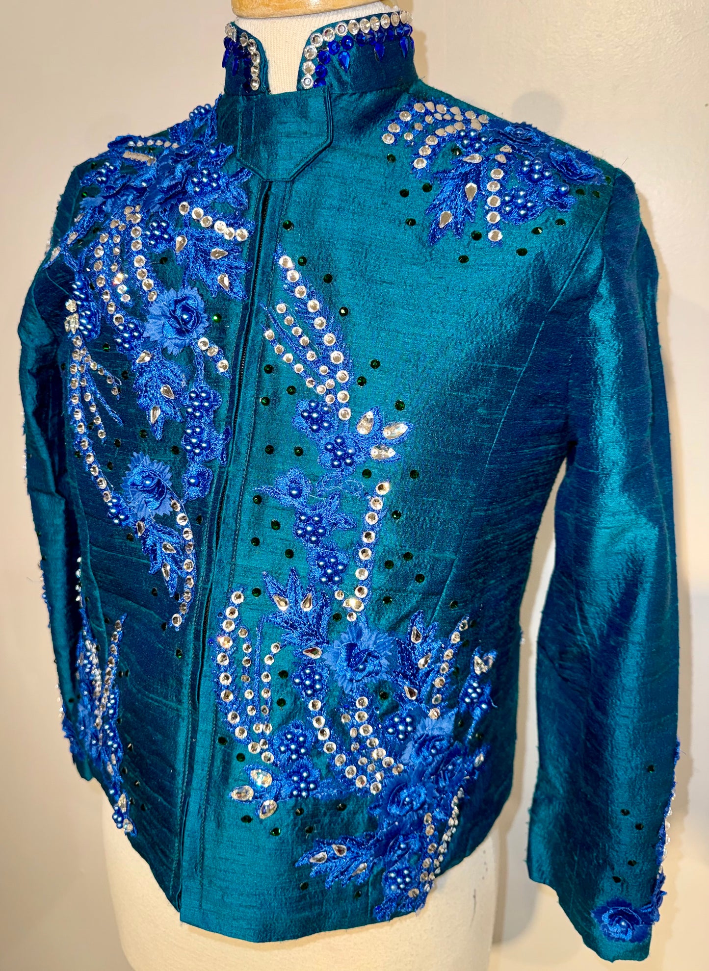 Custom, Teal Western Set