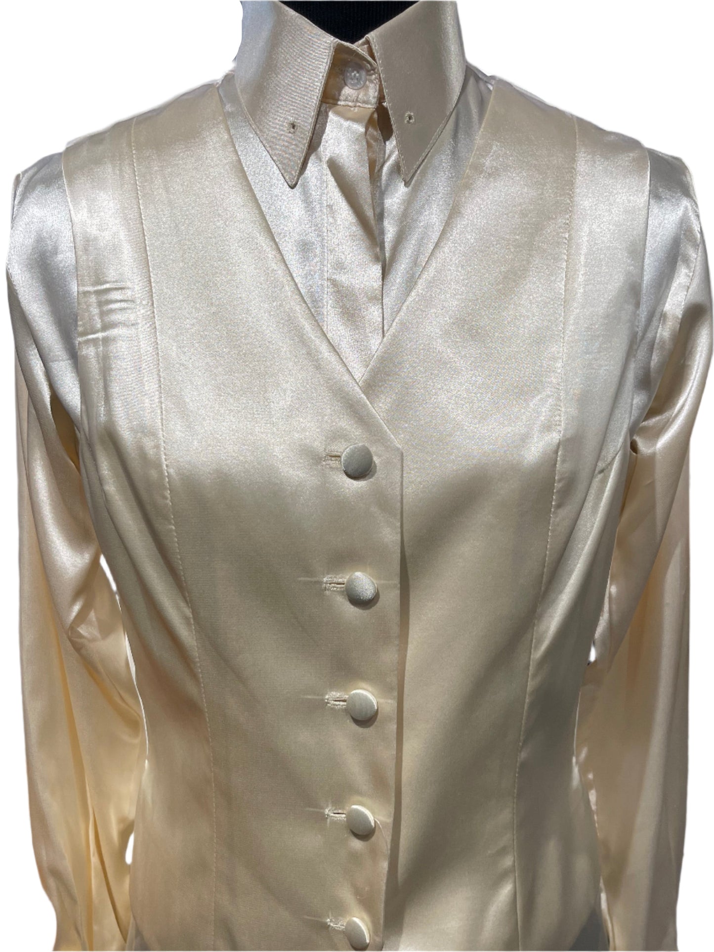 New, MTC Cream Silk Vest