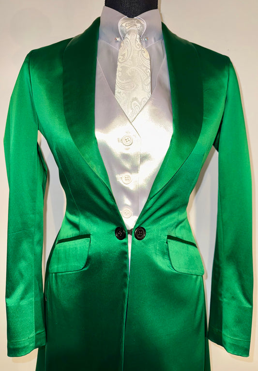 Hawkewood, Green Silk Day Coat
