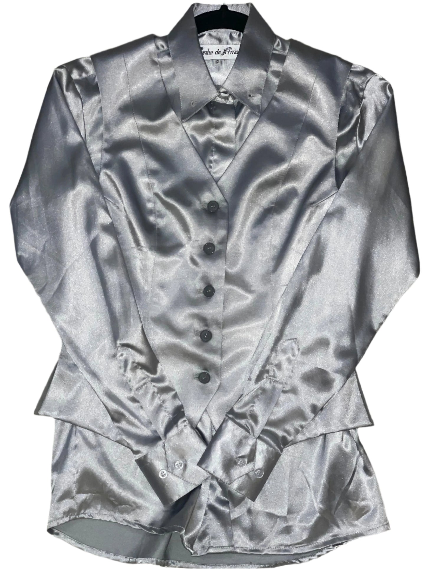 Marsha de Arriaga, Ladies Silver Silk Shirt