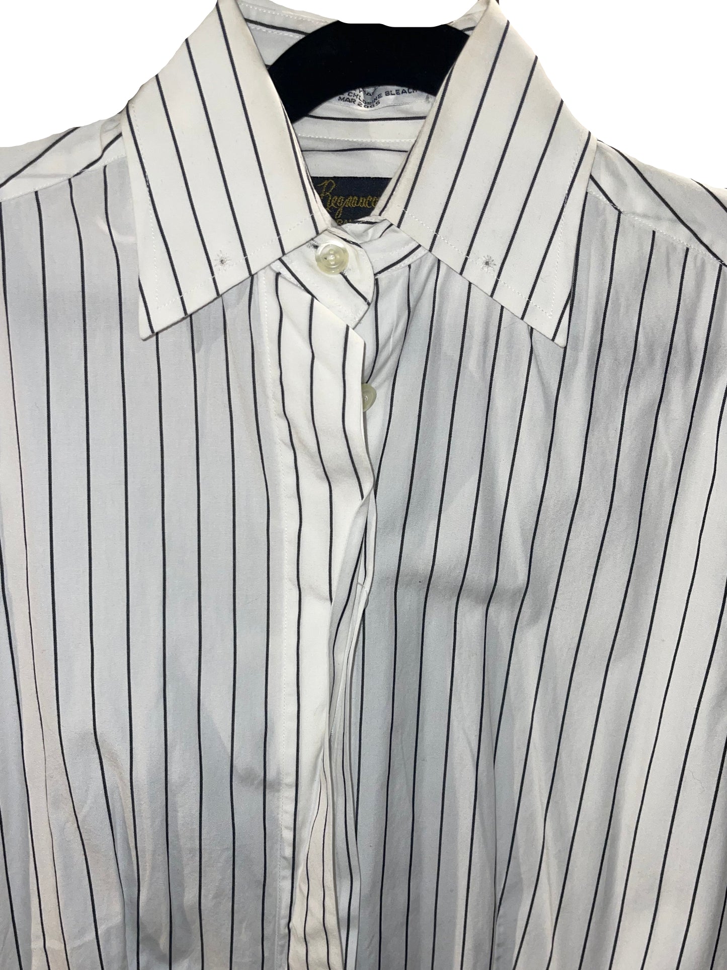 DeRegnaucourt, White with Black Stripe Shirt