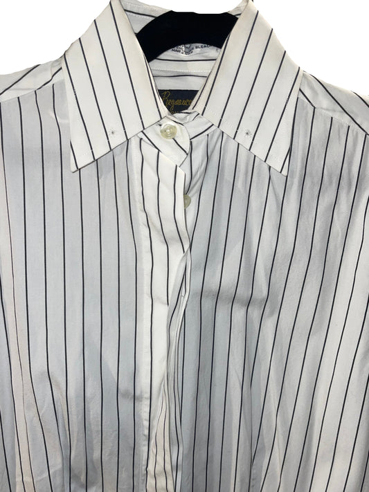 DeRegnaucourt, White with Black Stripe Shirt