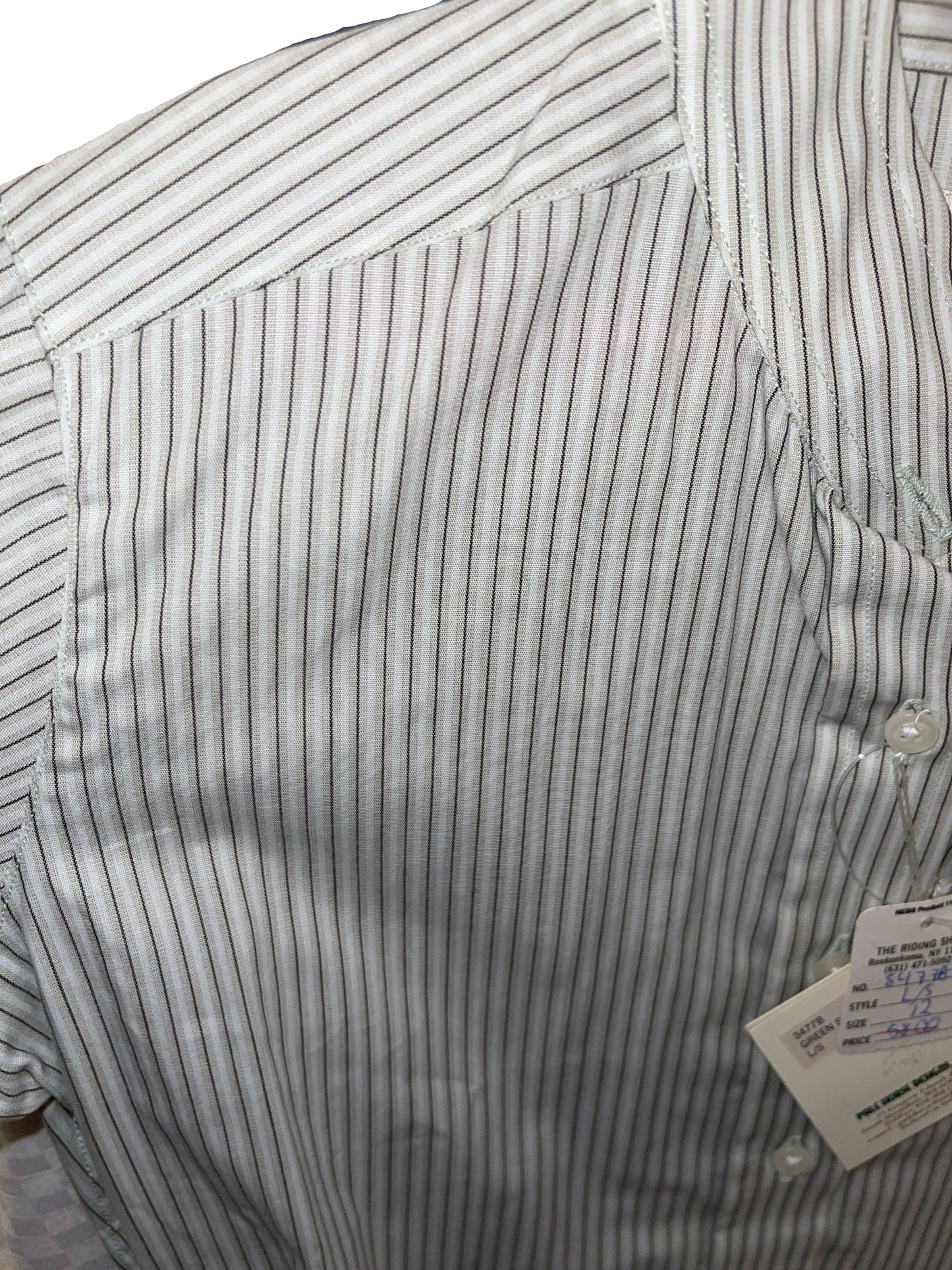 Pale Horse Designs, Taupe Stripe Childs 12 Hunt Shirt