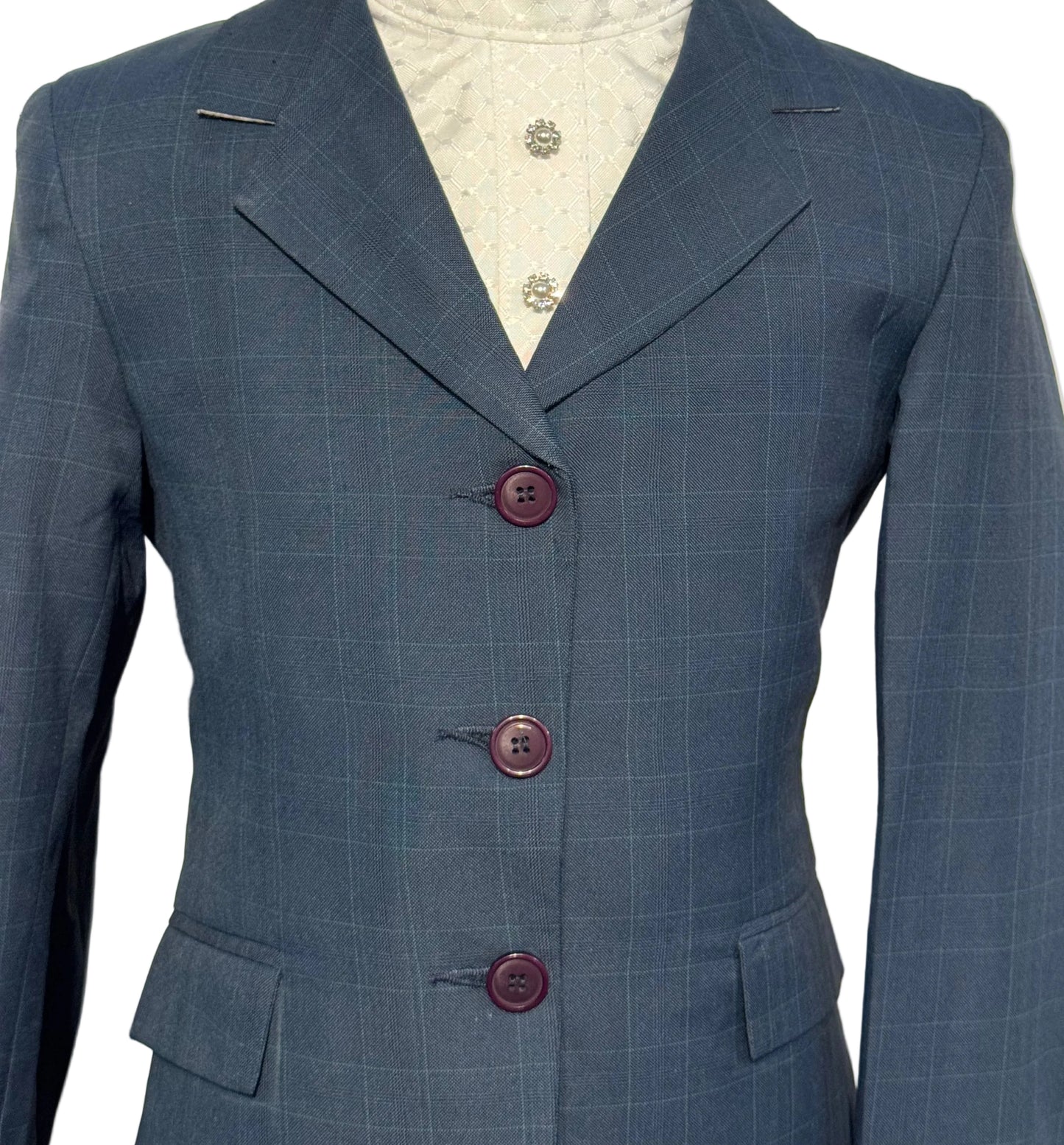 New, Tuffrider Blue Kids 12 Hunt Coat