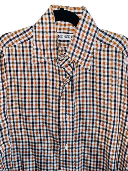 Custom, Rust and Blue Plaid Shirt