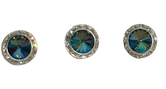 3 Piece Dark Iridescent Crystal Magnets