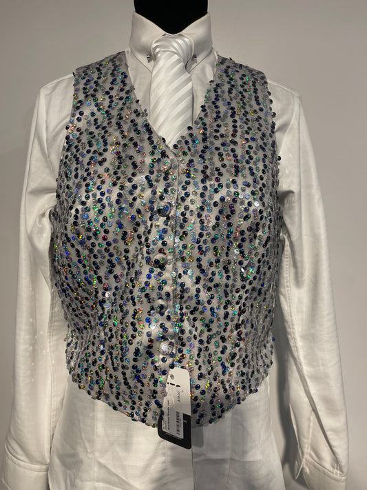 Blue/White Sparkle Vest