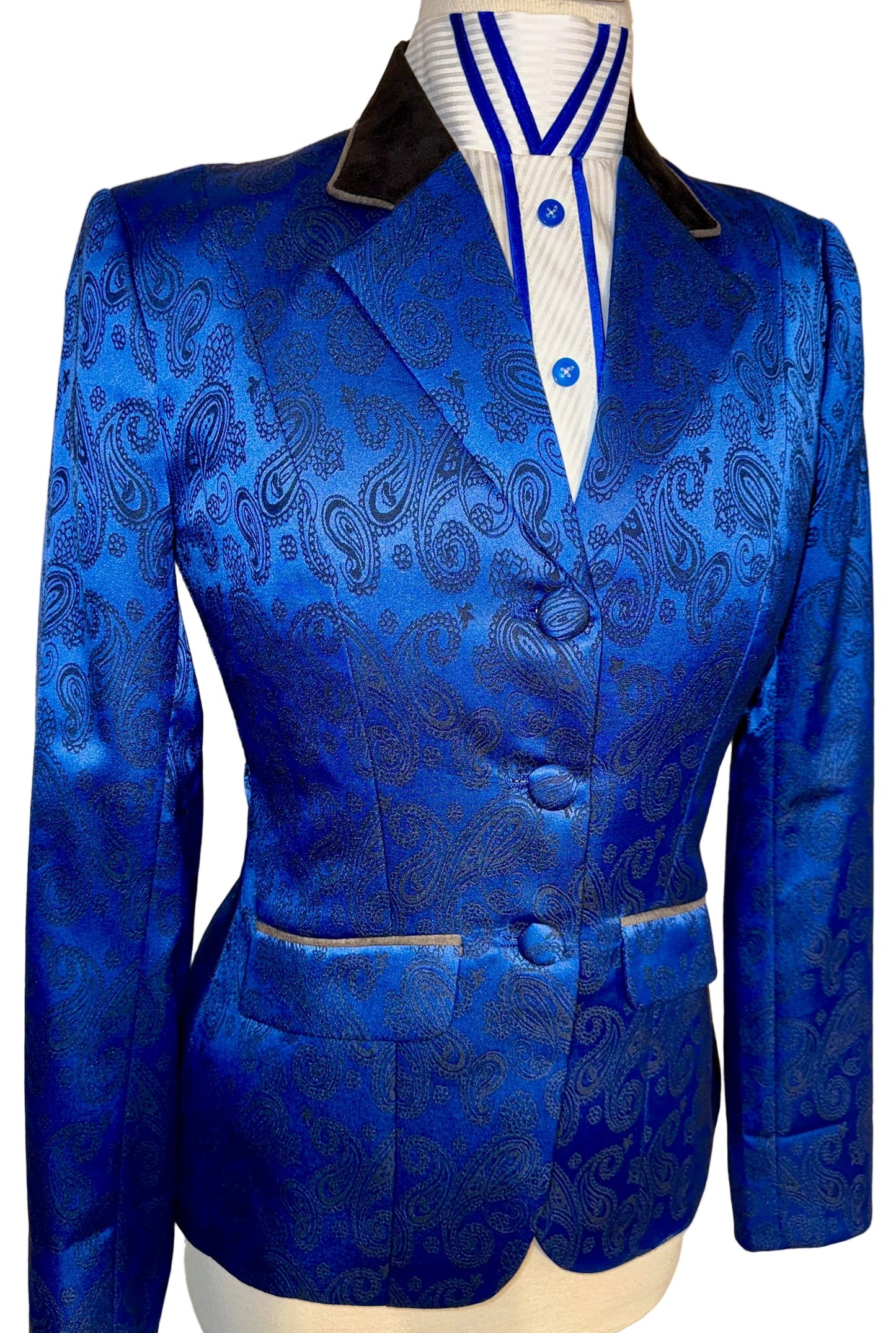 New MTC, Royal Blue Paisley Hunt Coat