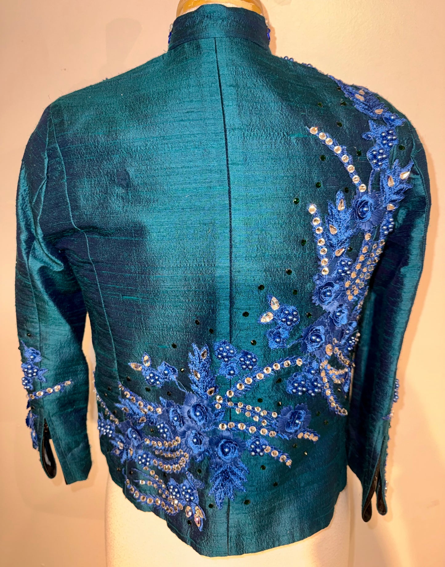 Custom, Teal Western Set