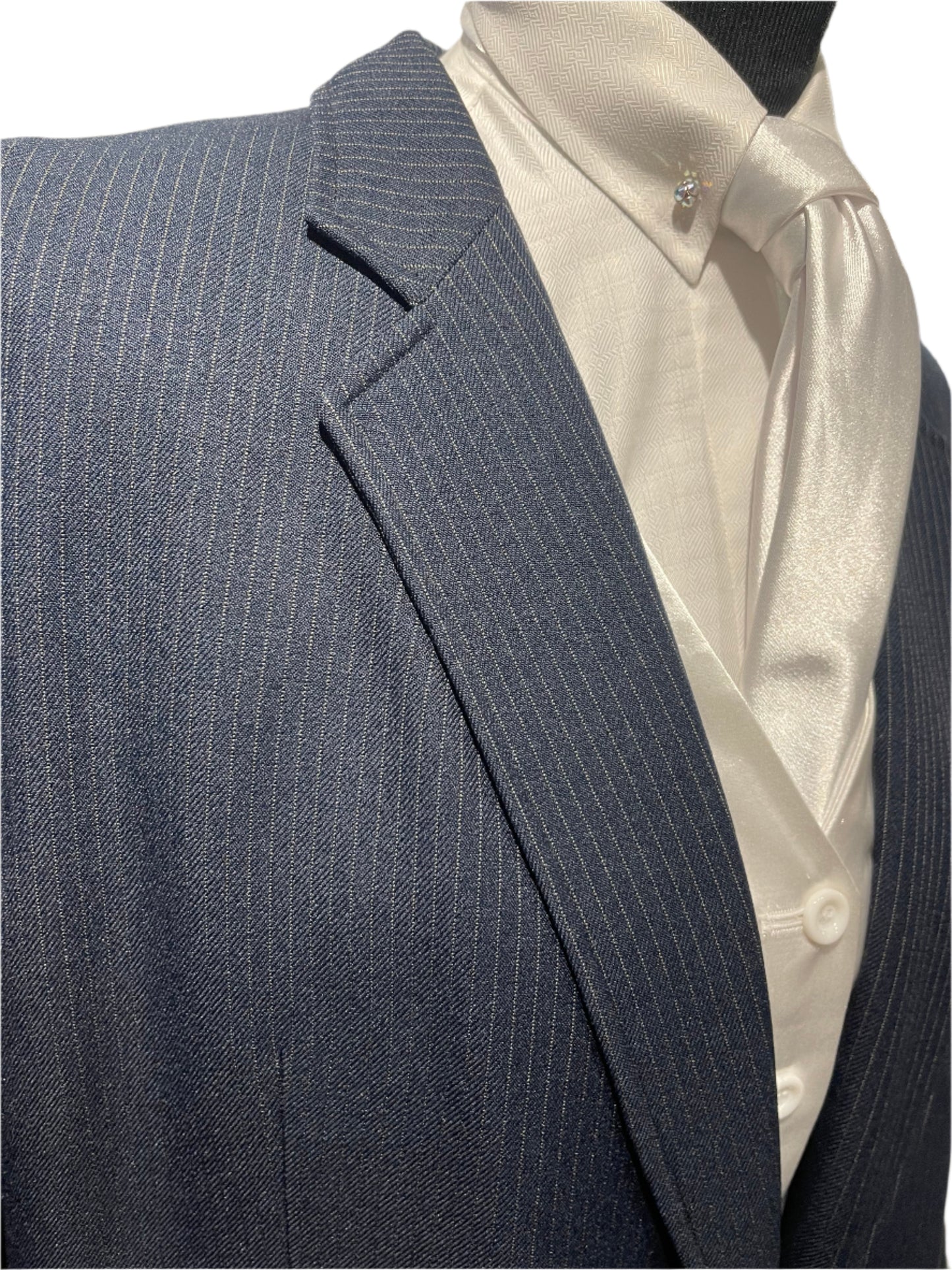 Tailored Sportsman Navy Striped Suit