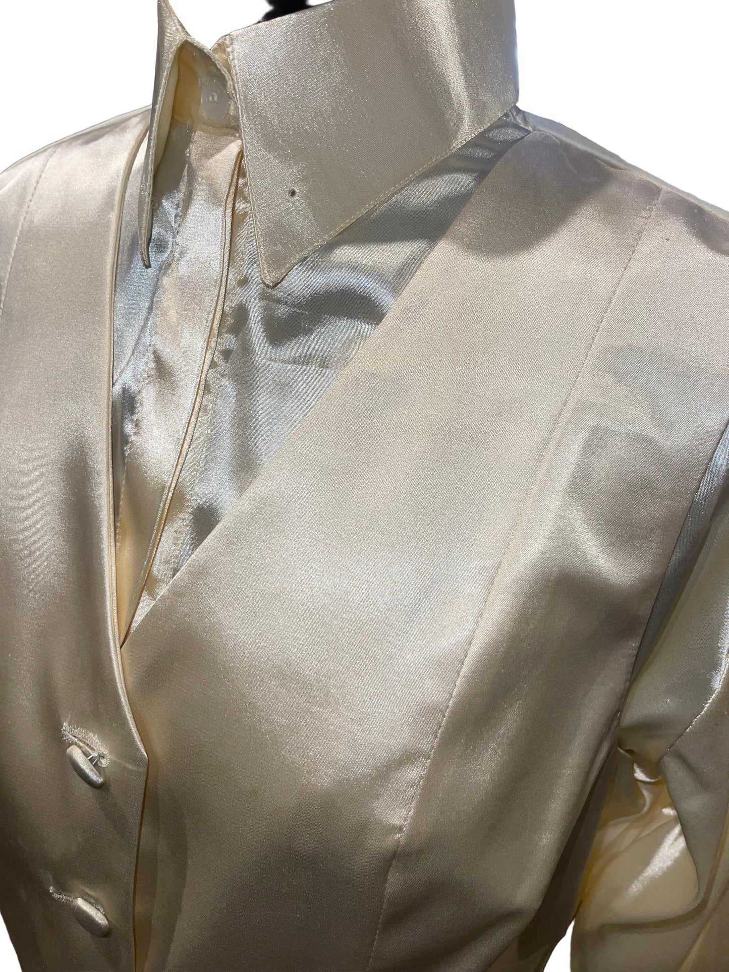 New, MTC Cream Silk Vest