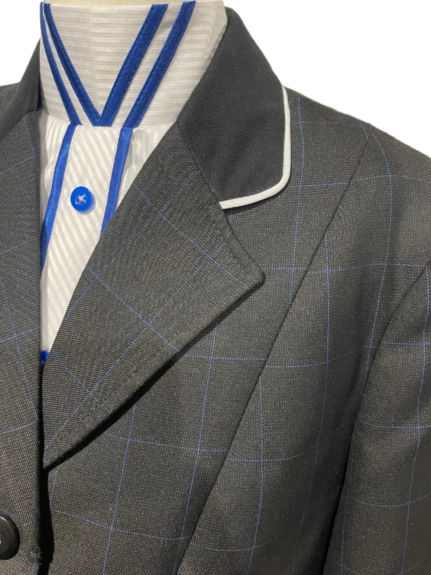 Fredy Tailor, Black And Blue Plaid Hunt Coat