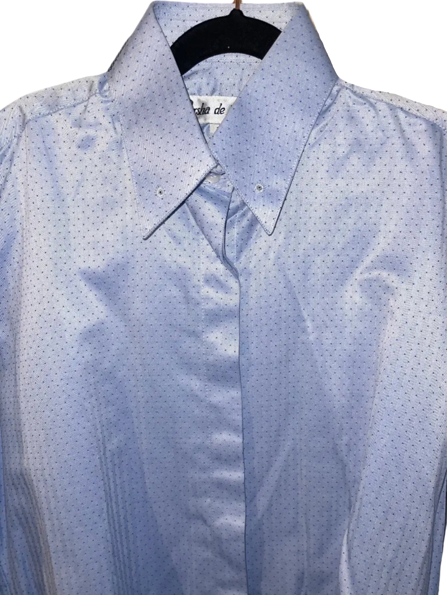 Marsha De Arriaga, Blue Shirt