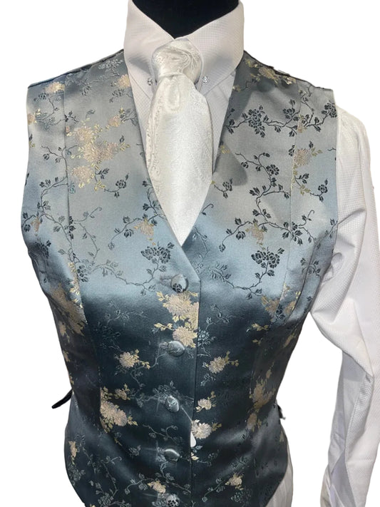 Marsha De Arriaga, Light Blue Floral Vest