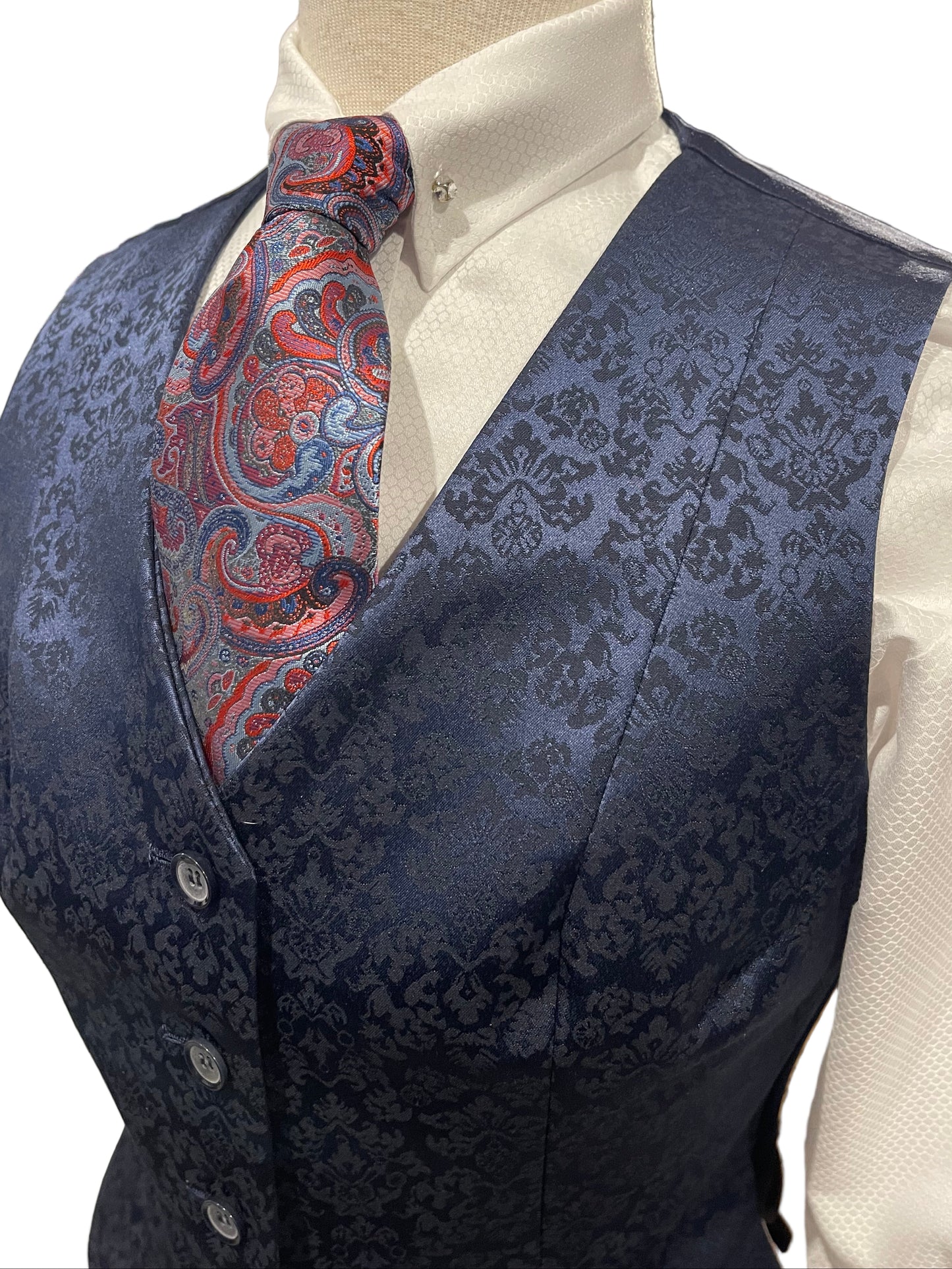 Ladies Navy and Raspberry Set