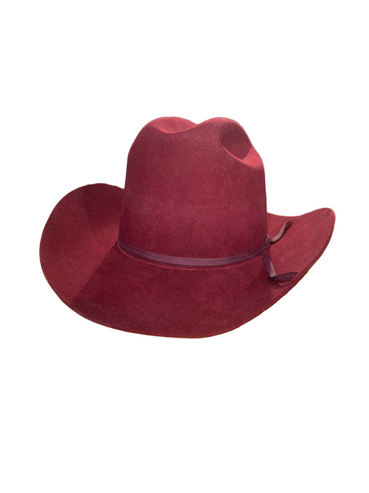 Eddy Brothers, Red 2X 7 1/8 Western Hat