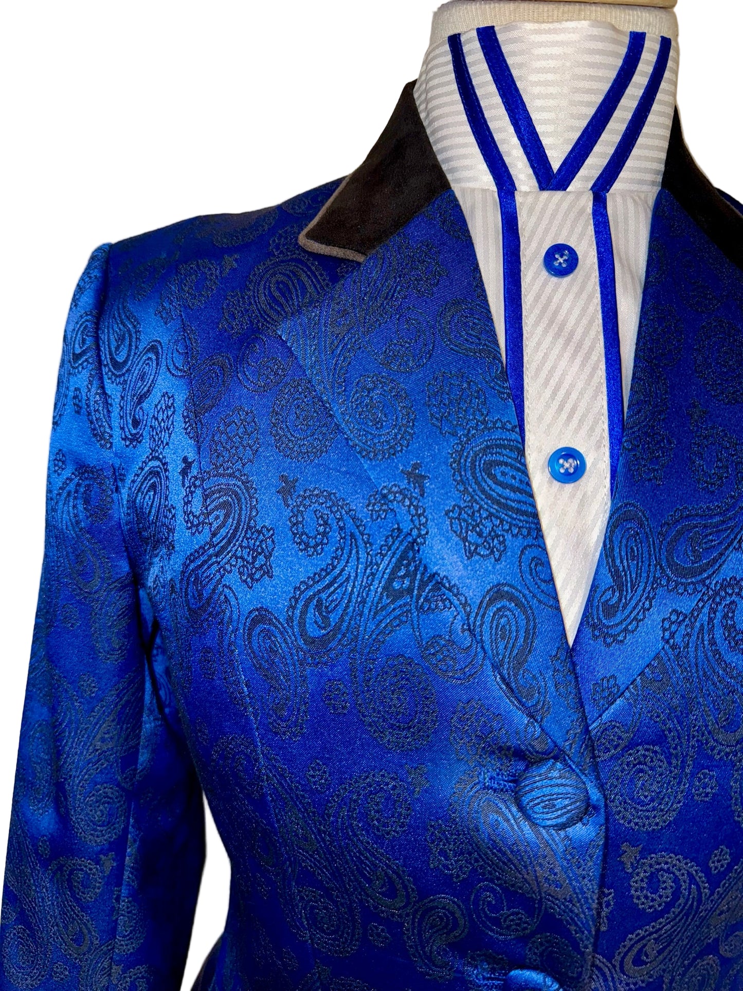 New MTC, Royal Blue Paisley Hunt Coat