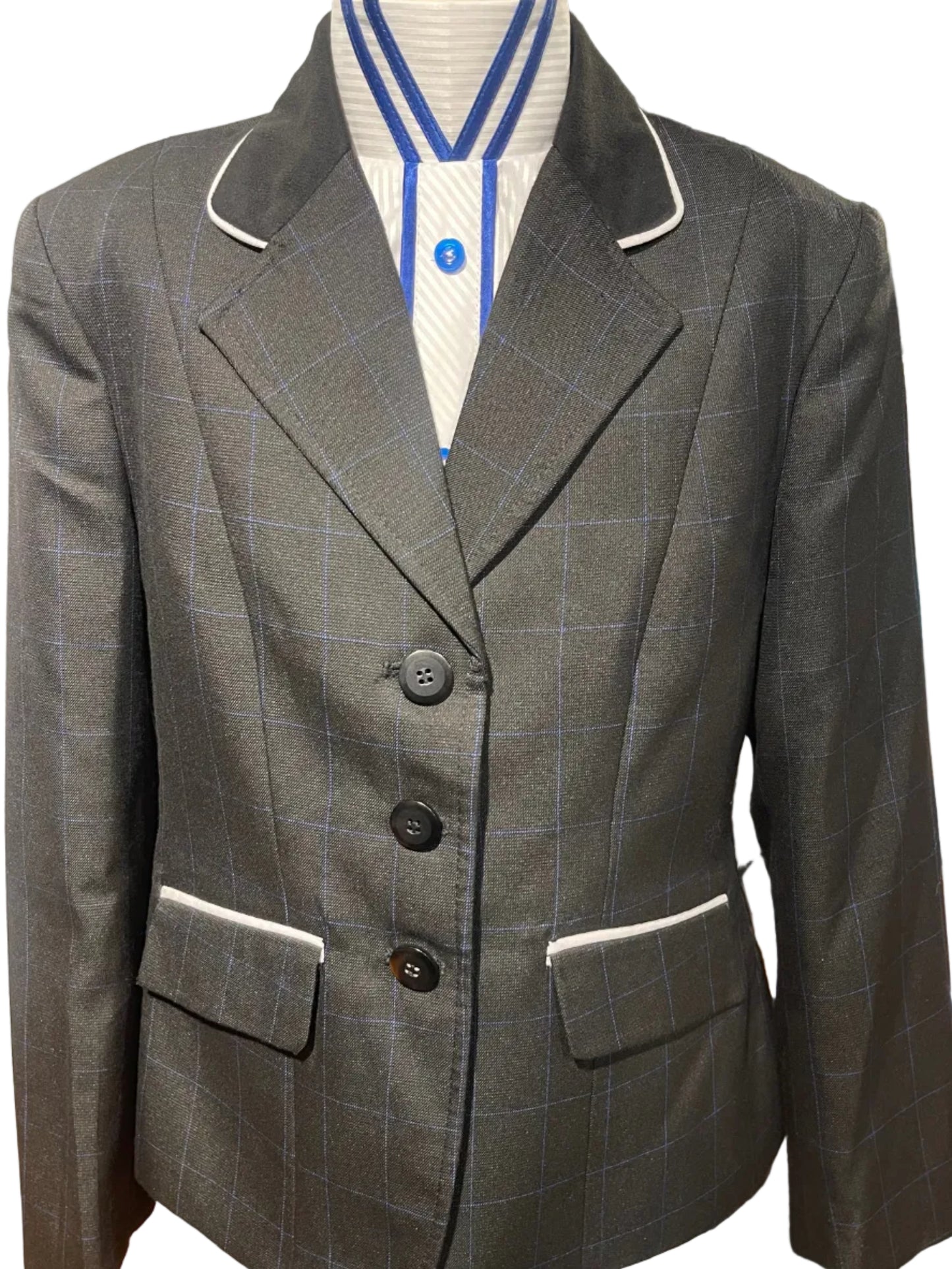 Fredy Tailor, Black And Blue Plaid Hunt Coat