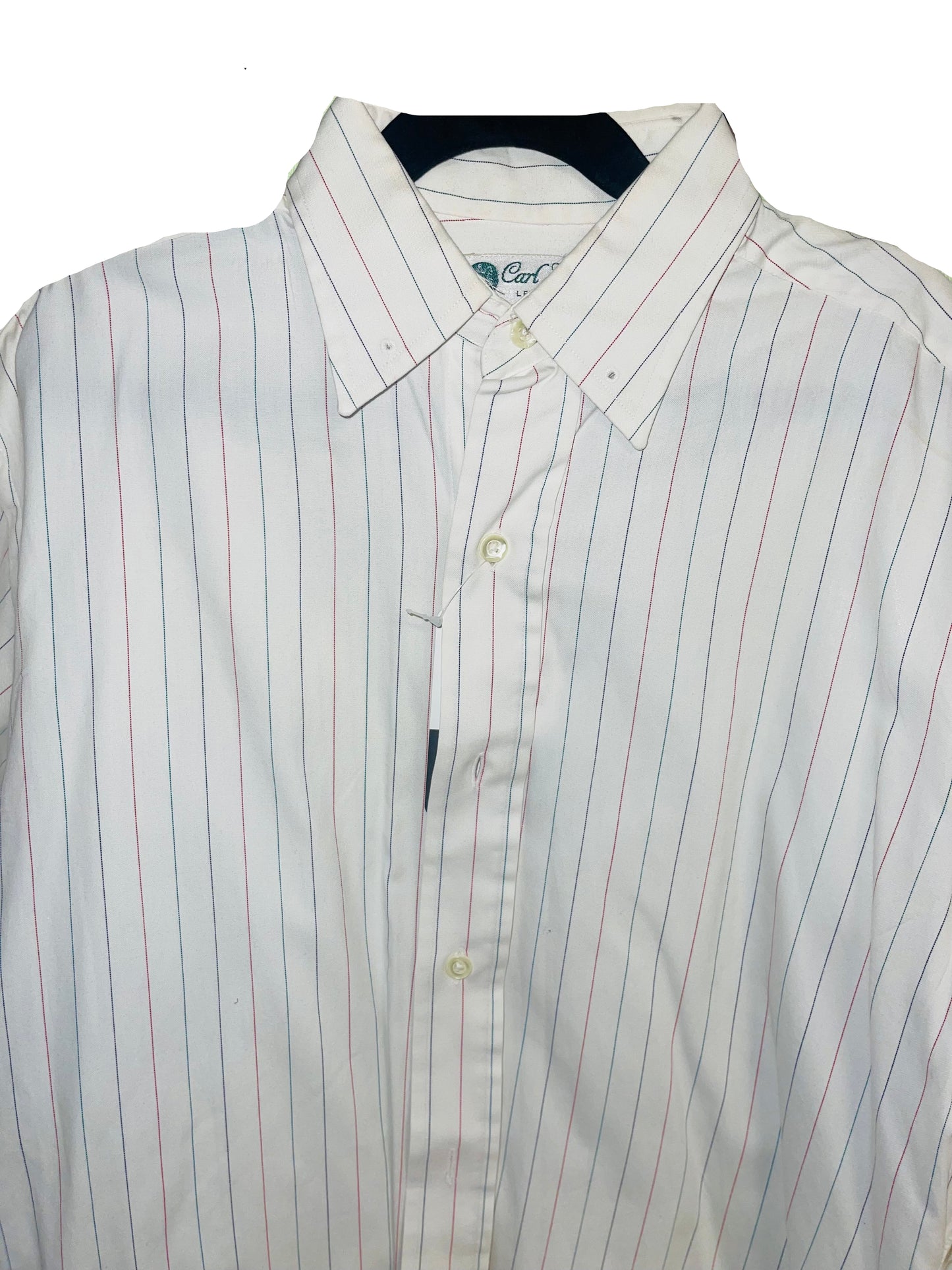 Carl Meyers, White with Stripes Shirt
