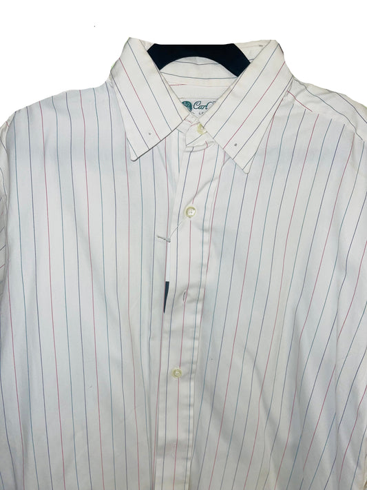 Carl Meyers, White with Stripes Shirt