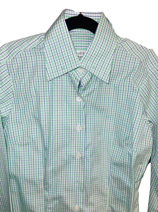 Well Suited Apperal, Green and Navy Check Shirt