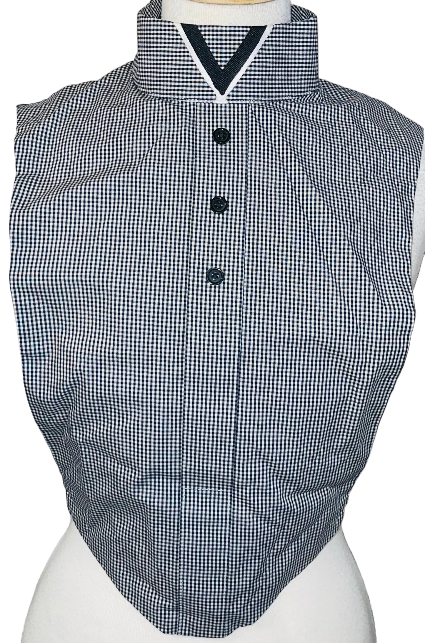 Black and Whit Check Dickie