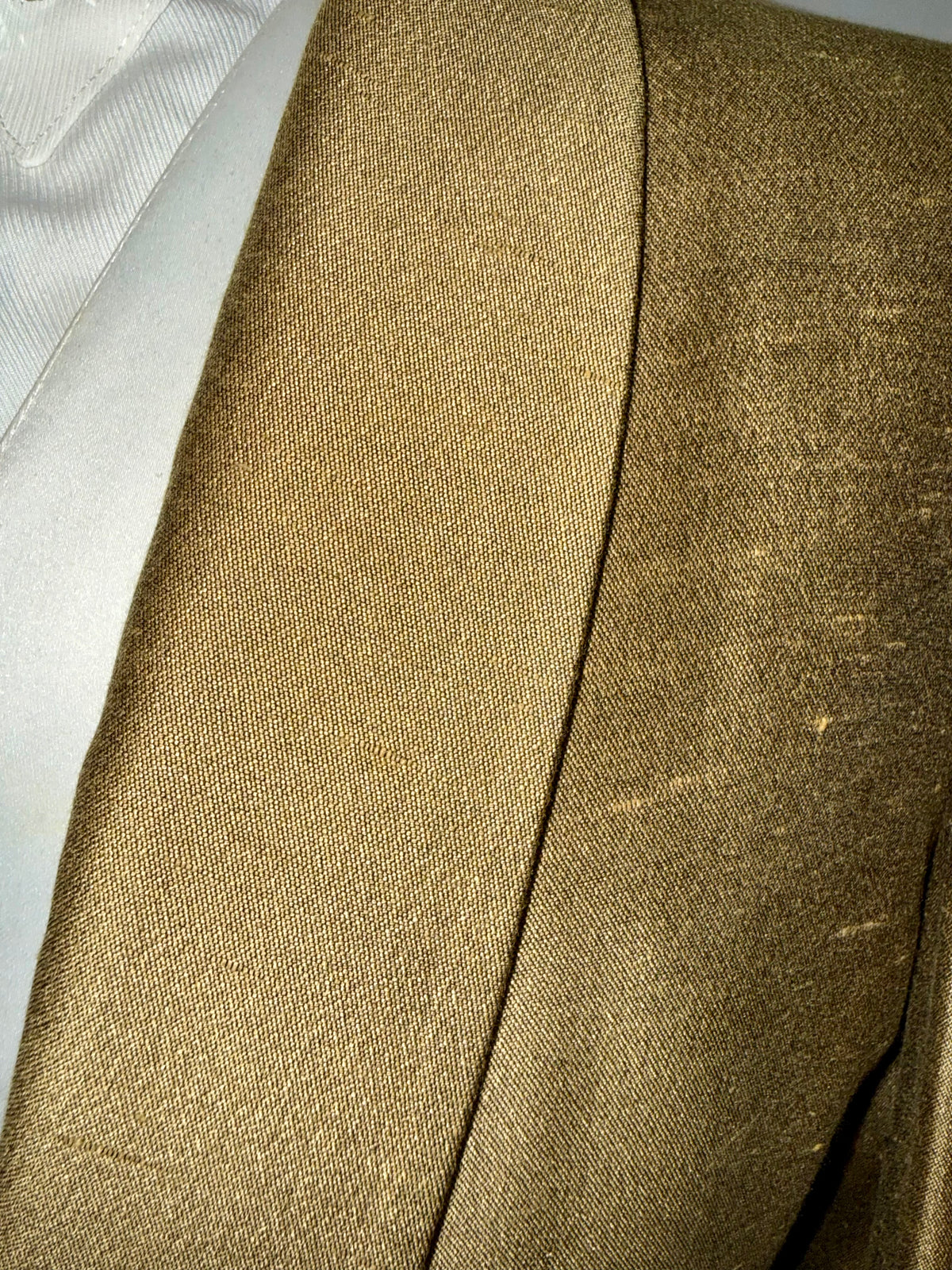 Custom, Gold Silk Day Coat