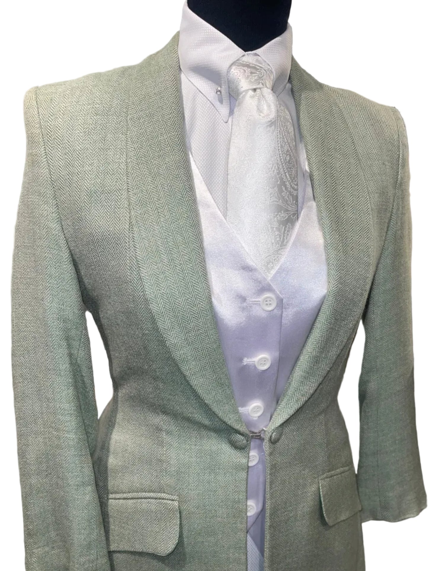 Marsha De Arriaga, Ladies Green Day Coat