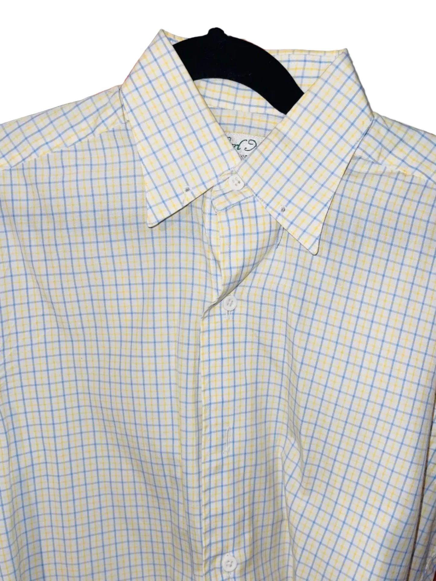 Carl Meyers Yellow and Blue Plaid Shirt