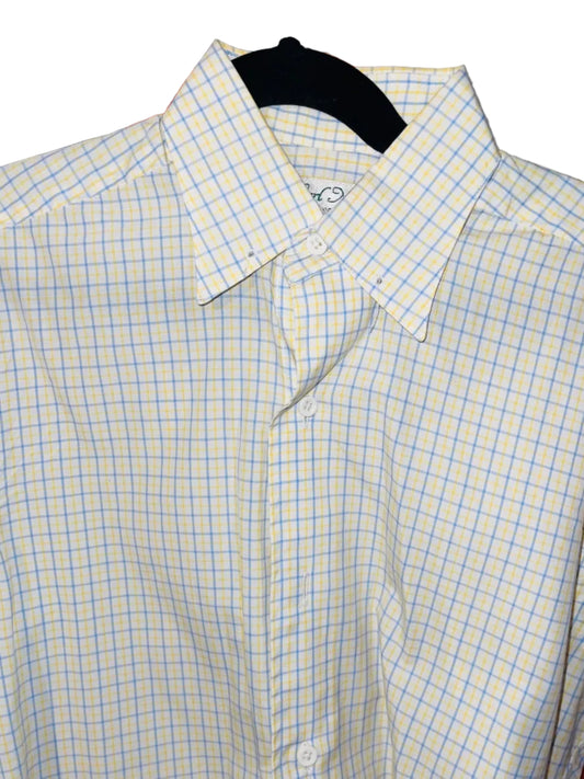 Carl Meyers Yellow and Blue Plaid Shirt
