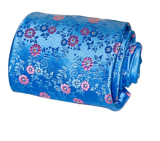 Blue Flower Tie