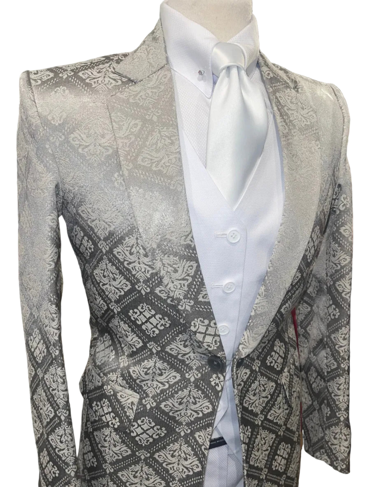 Custom, Silver Ladies Day Coat