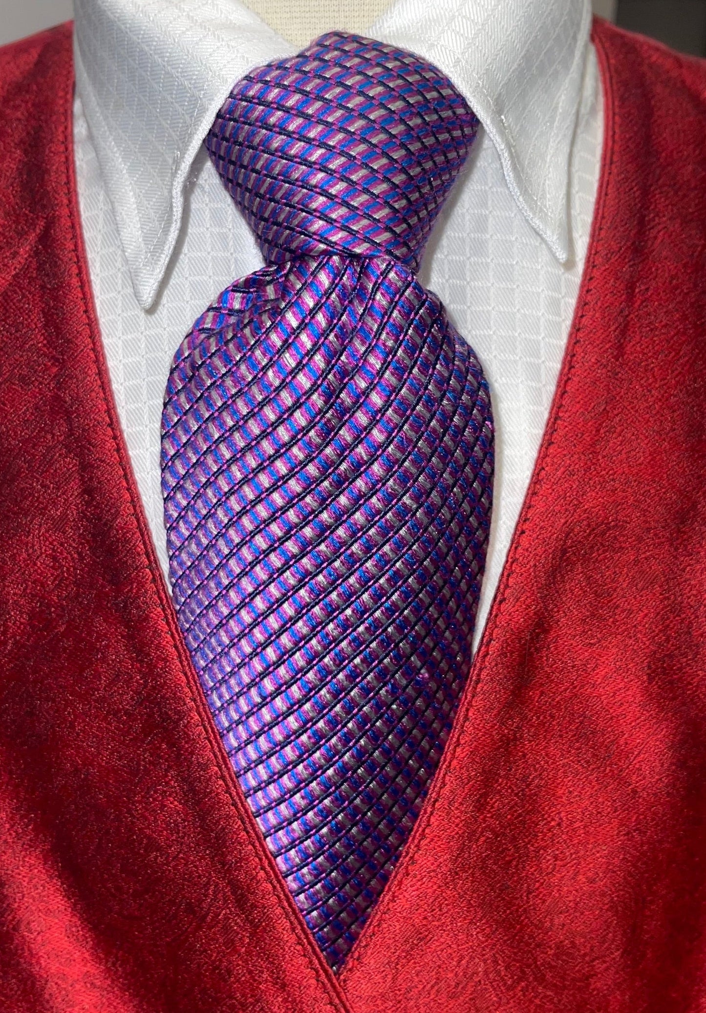 Dion, Purple and Blue Tie