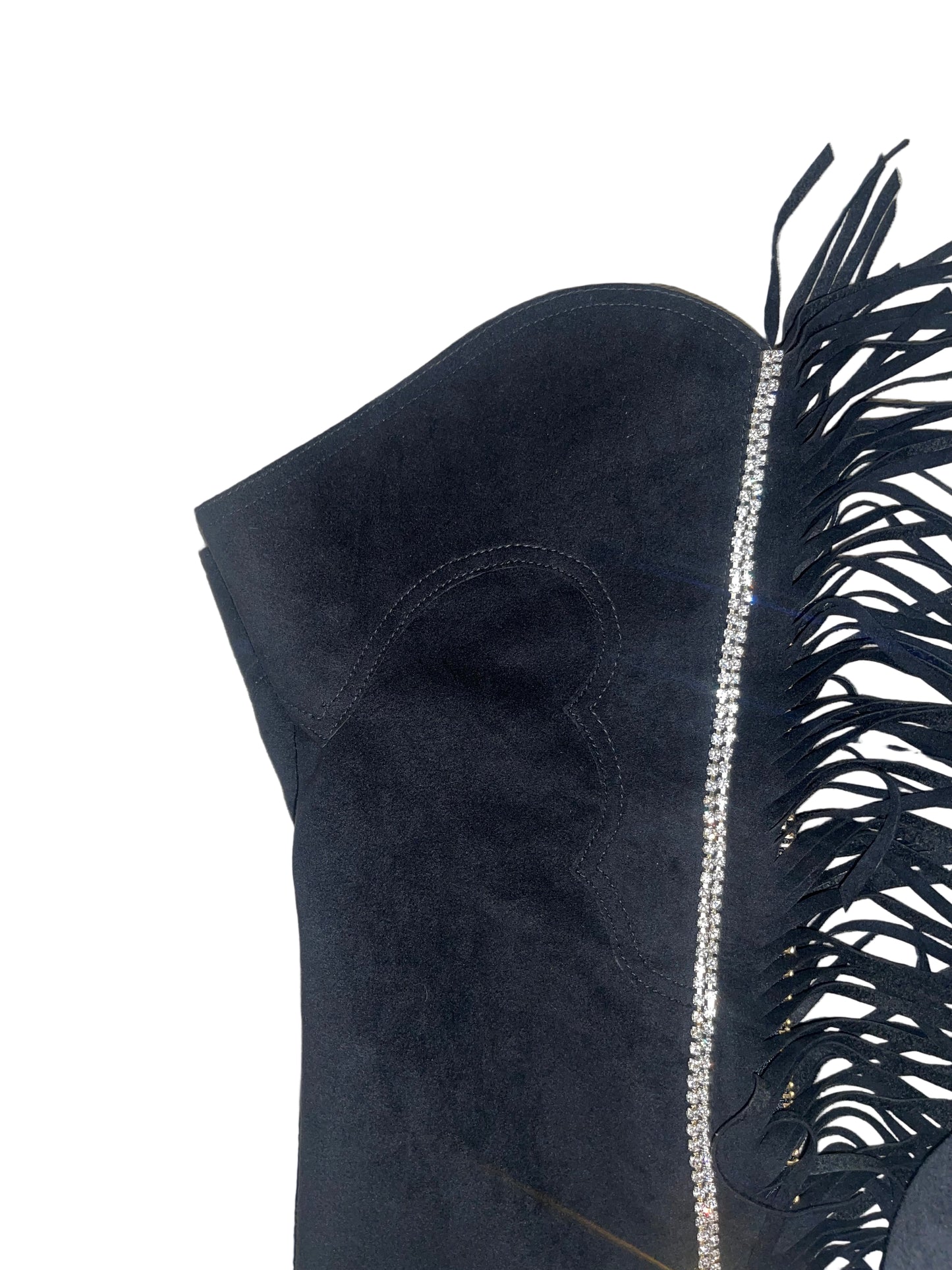 Custom, Black Detailed Chaps Ladies Medium