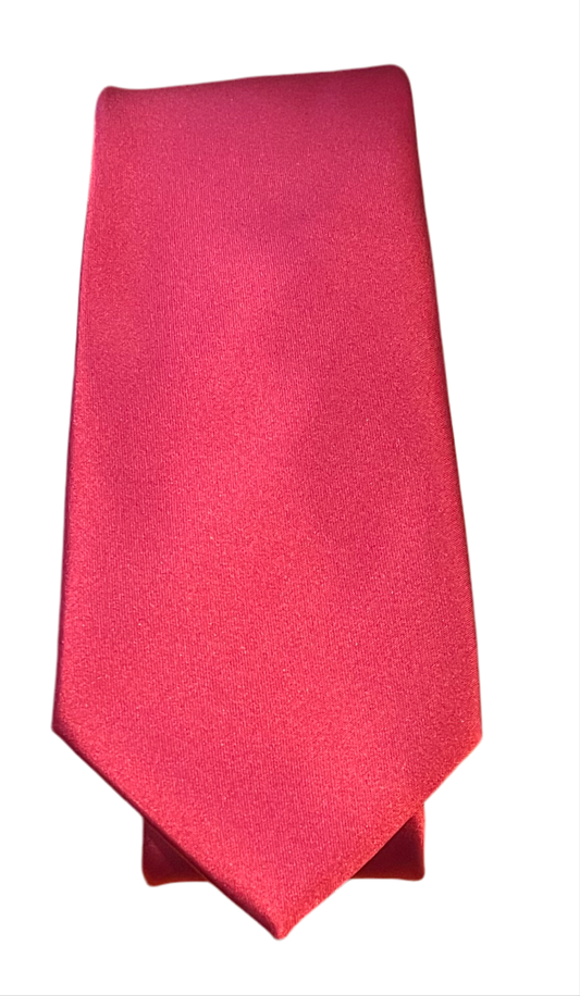 Raspberry Satin Tie