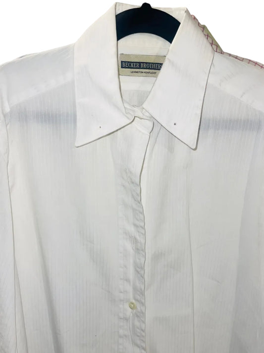 Becker Brothers, White Stripe Shirt